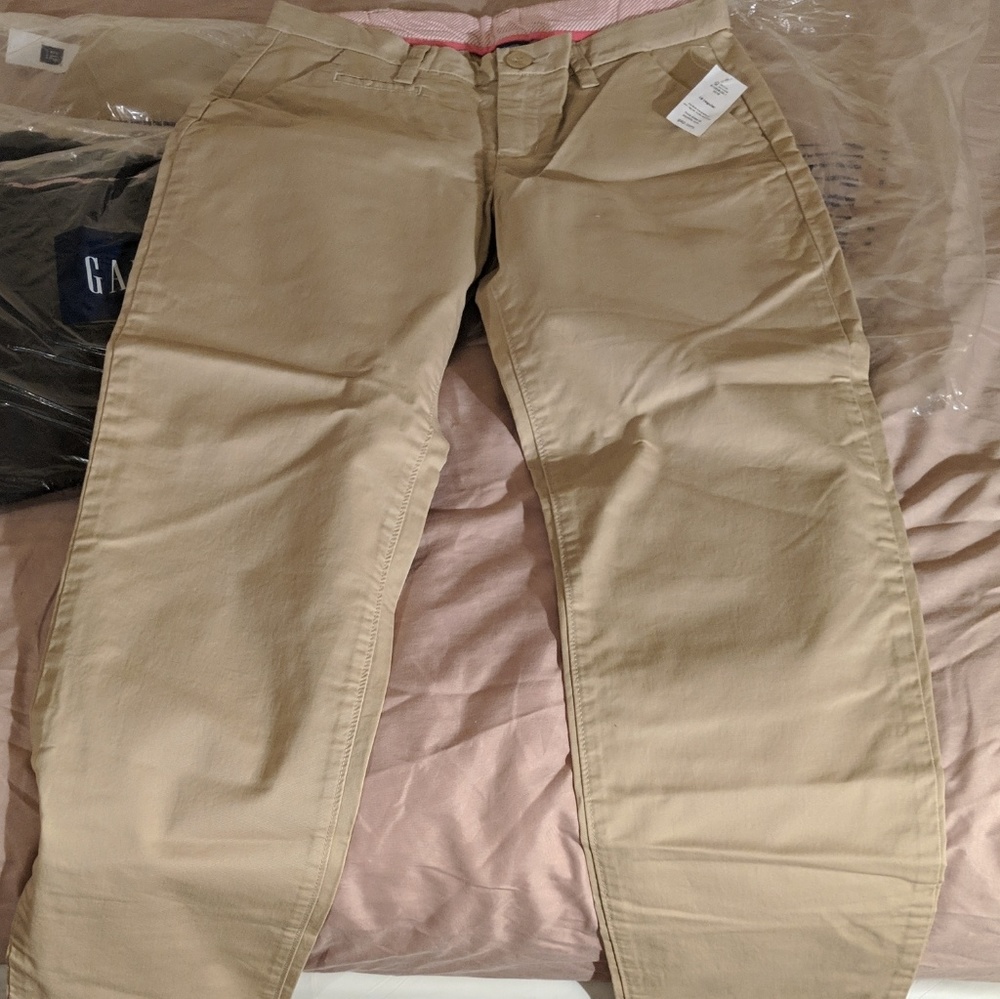 Gap Girls Uniform Pants Size 18 Reg Navy & Khaki